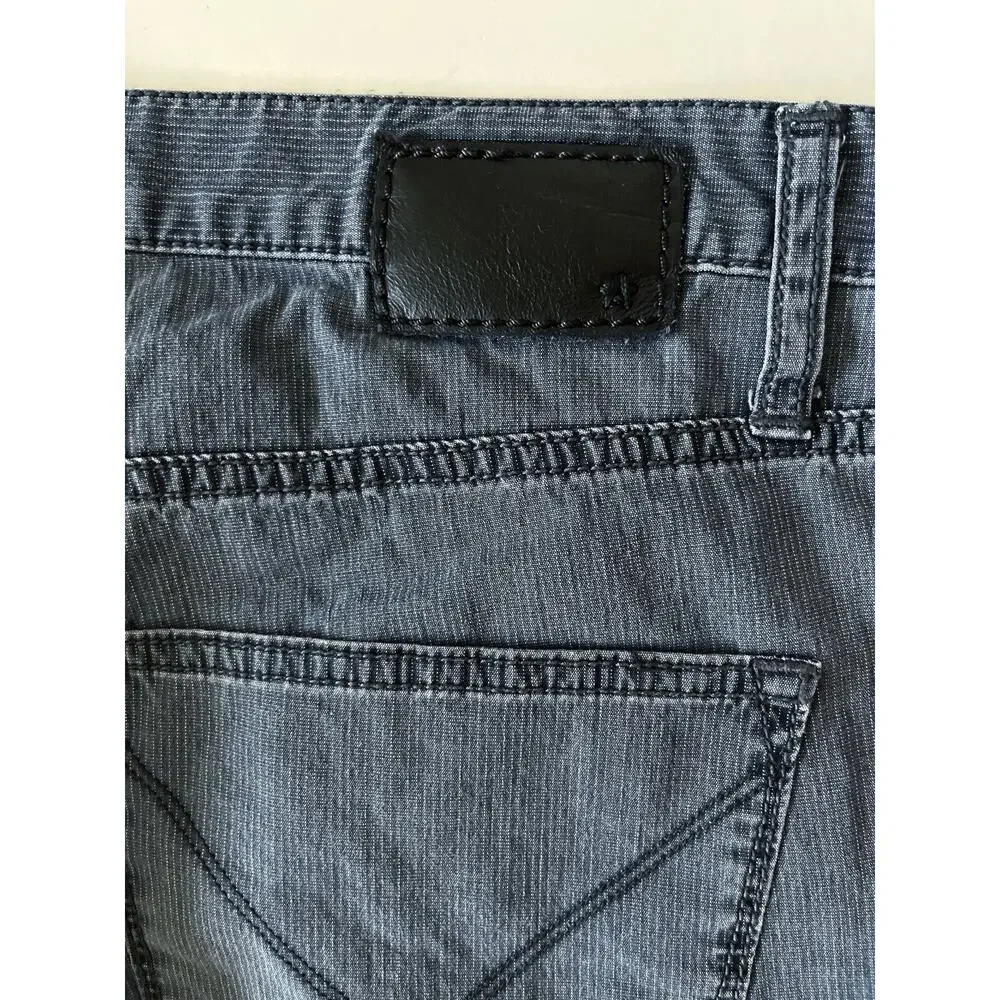 John Varvatos Bowery Slim Straight Lightweight Pants Men 36x33 Gray 5 Pockets